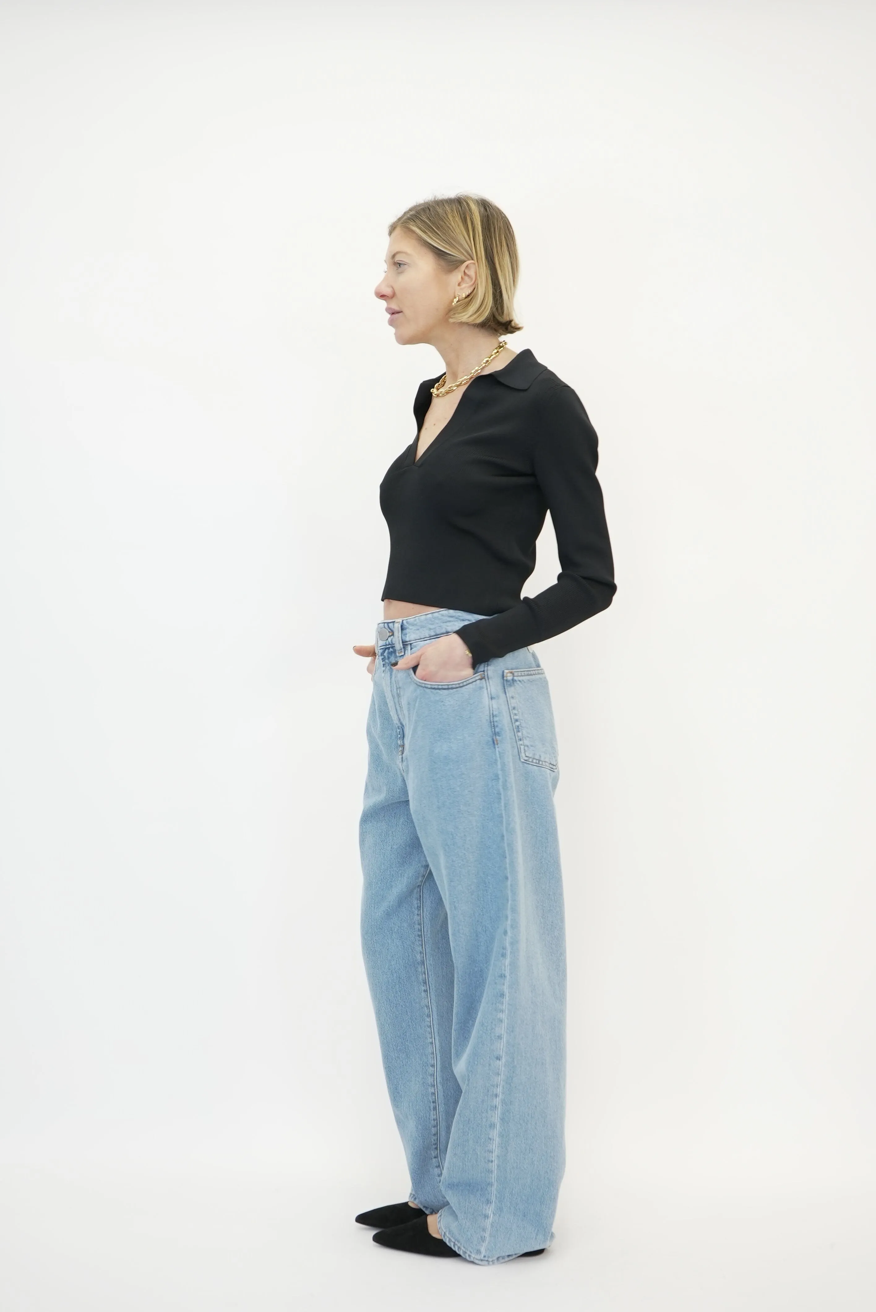 RELAXED WIDE LEG DENIM