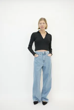 RELAXED WIDE LEG DENIM