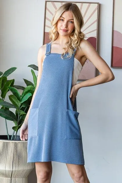 Ribbed Sleeveless Mini Tank Dress