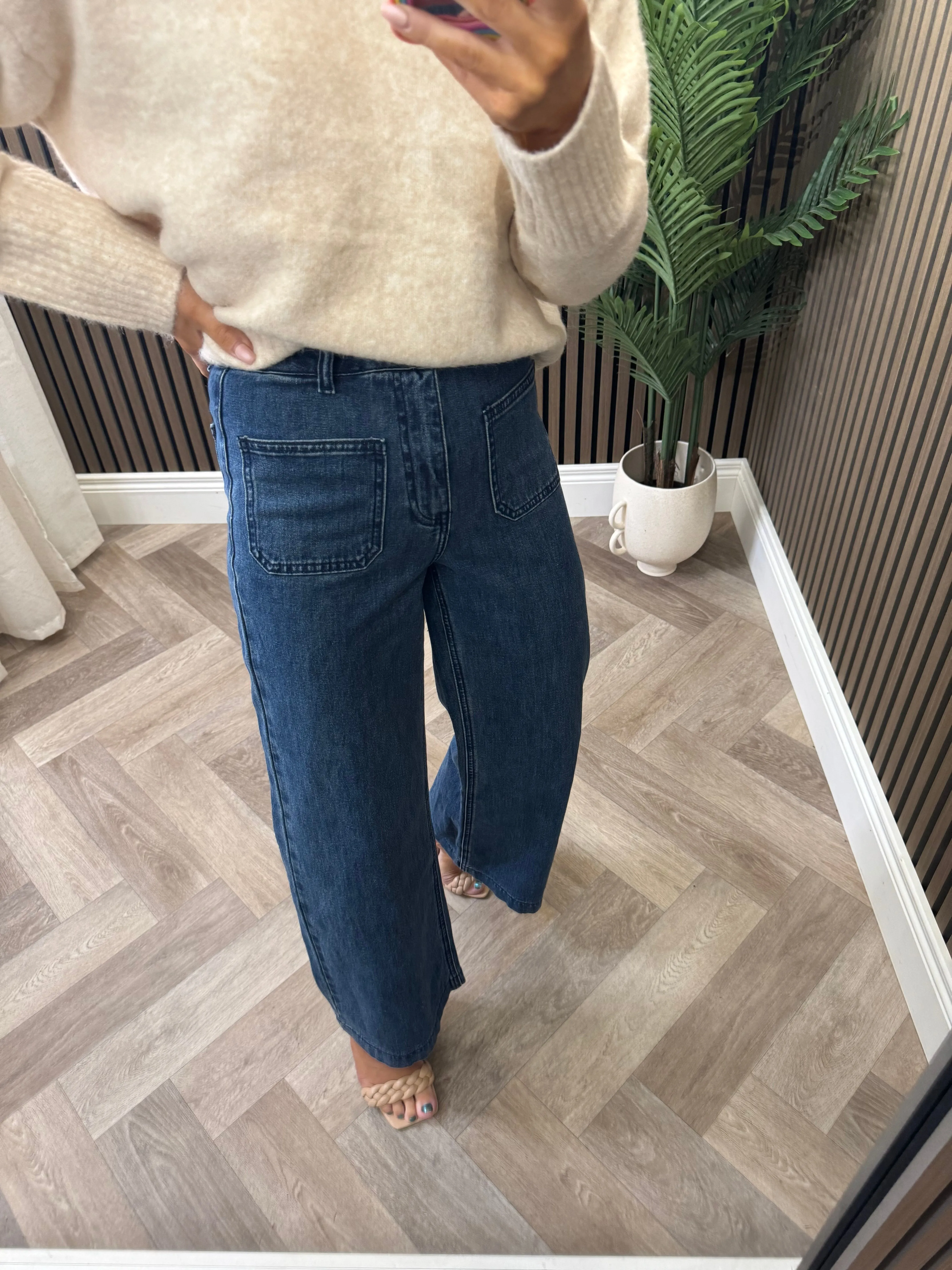 Sacha Jeans- Wide Leg Medium Denim