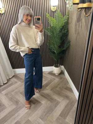 Sacha Jeans- Wide Leg Medium Denim