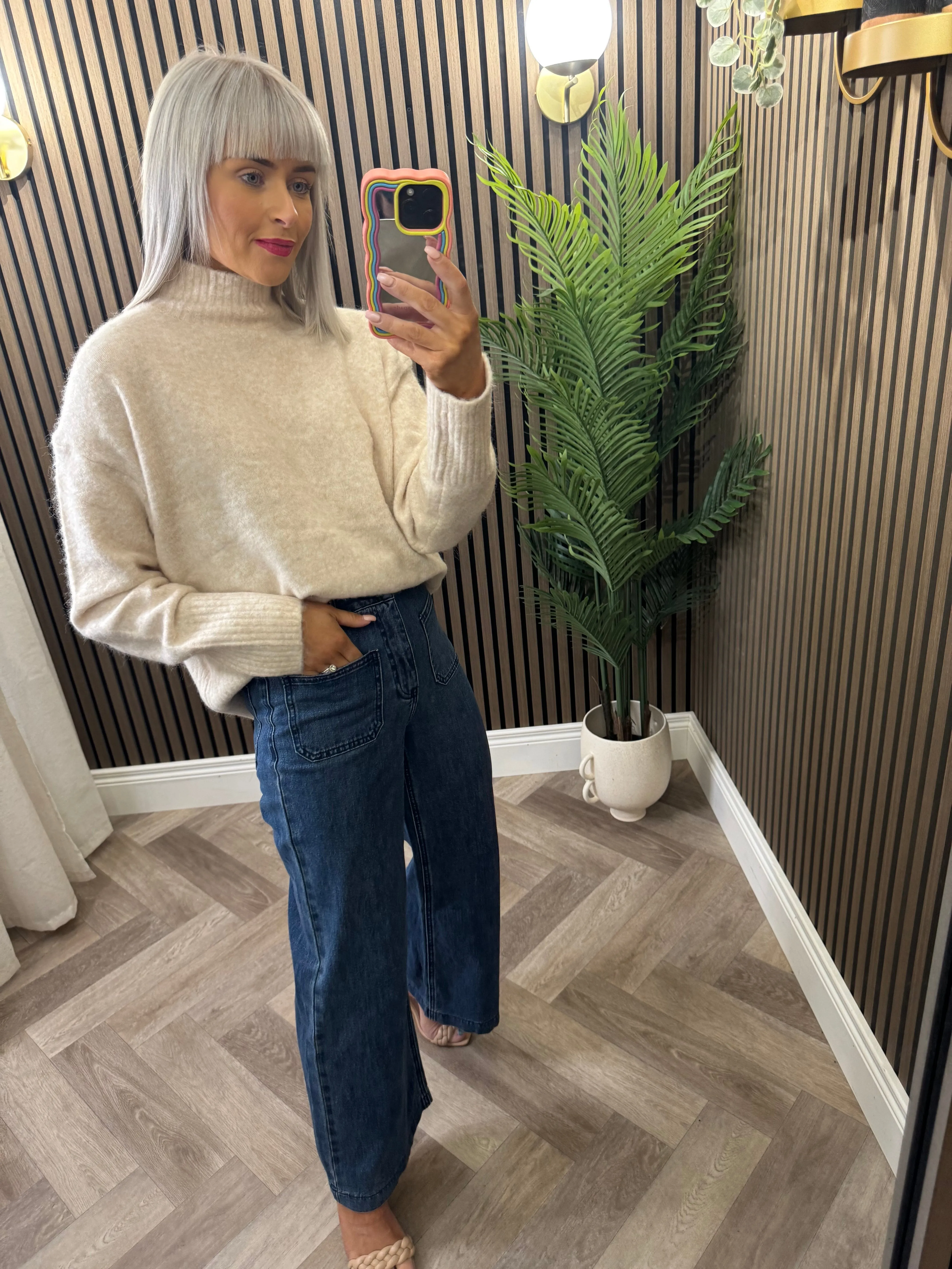 Sacha Jeans- Wide Leg Medium Denim