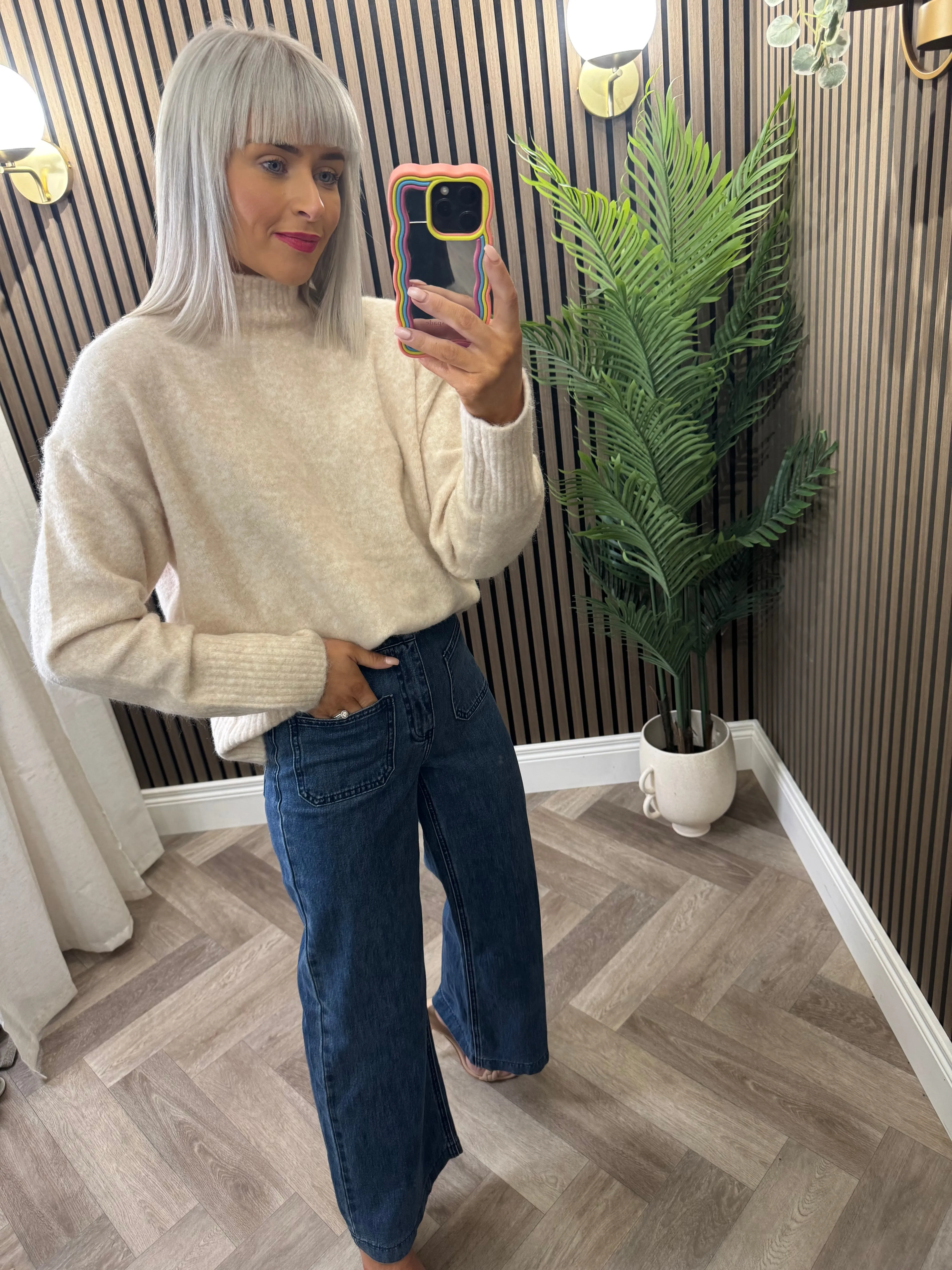 Sacha Jeans- Wide Leg Medium Denim