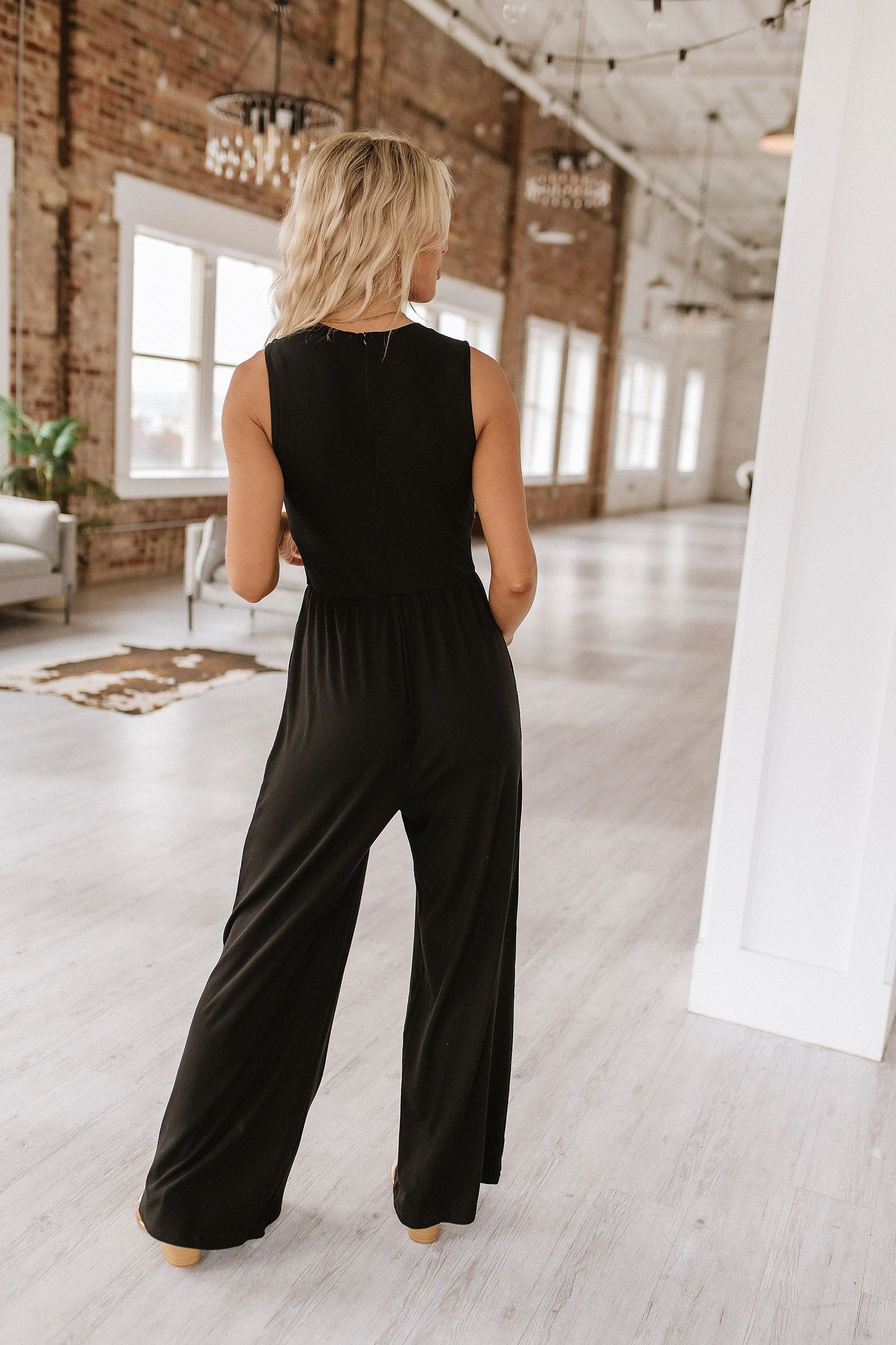 SALE - Omari Sleeveless Wide Leg Jumpsuit | S-XL