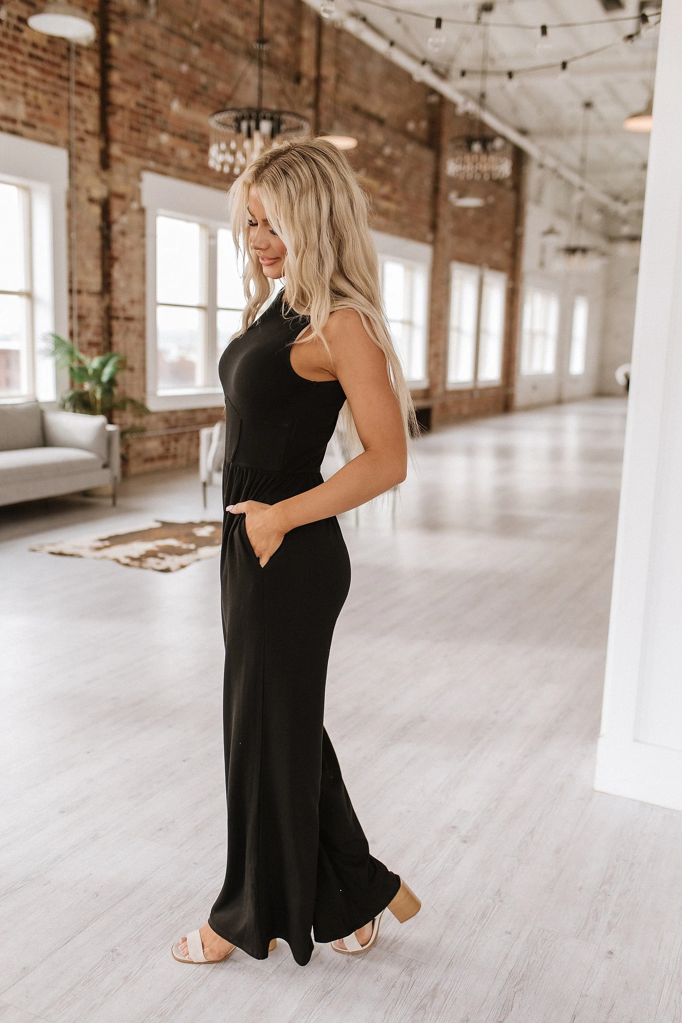 SALE - Omari Sleeveless Wide Leg Jumpsuit | S-XL