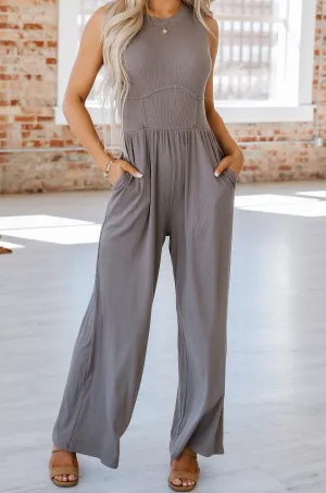 SALE - Omari Sleeveless Wide Leg Jumpsuit | S-XL