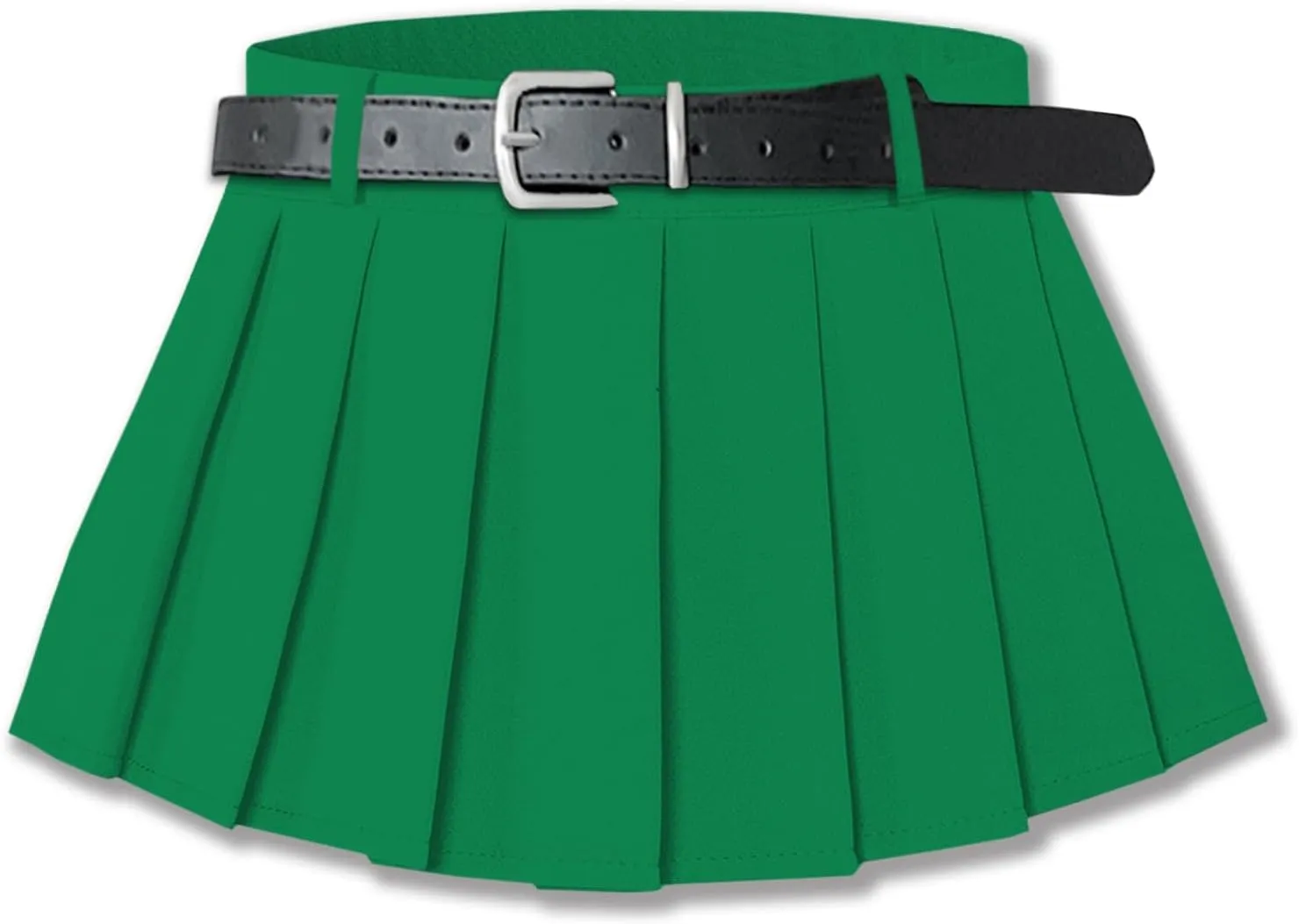 SANGTREE Women's Belted A-Line Stretchy Club Y2k Mini Pleated Skirt with Belt