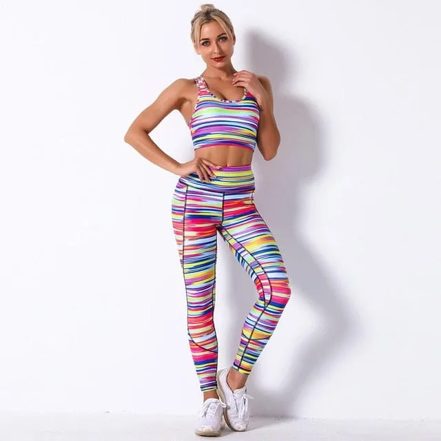 Seamless Yoga Suit - Crop Top & Leggings