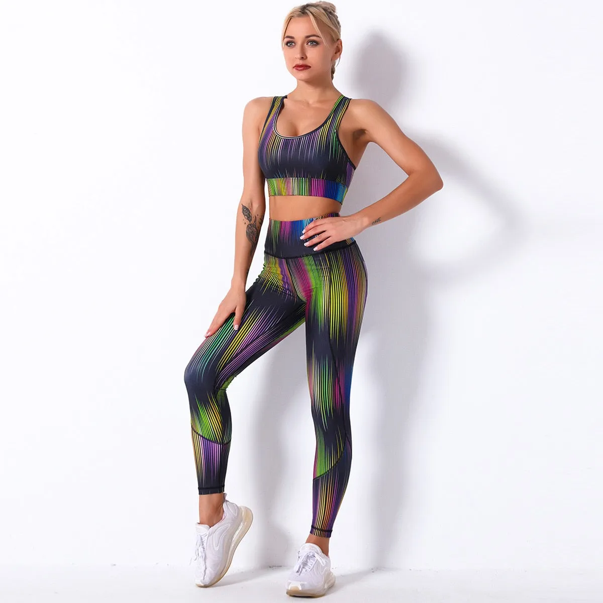 Seamless Yoga Suit - Crop Top & Leggings