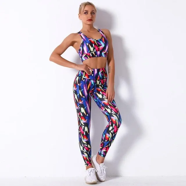 Seamless Yoga Suit - Crop Top & Leggings