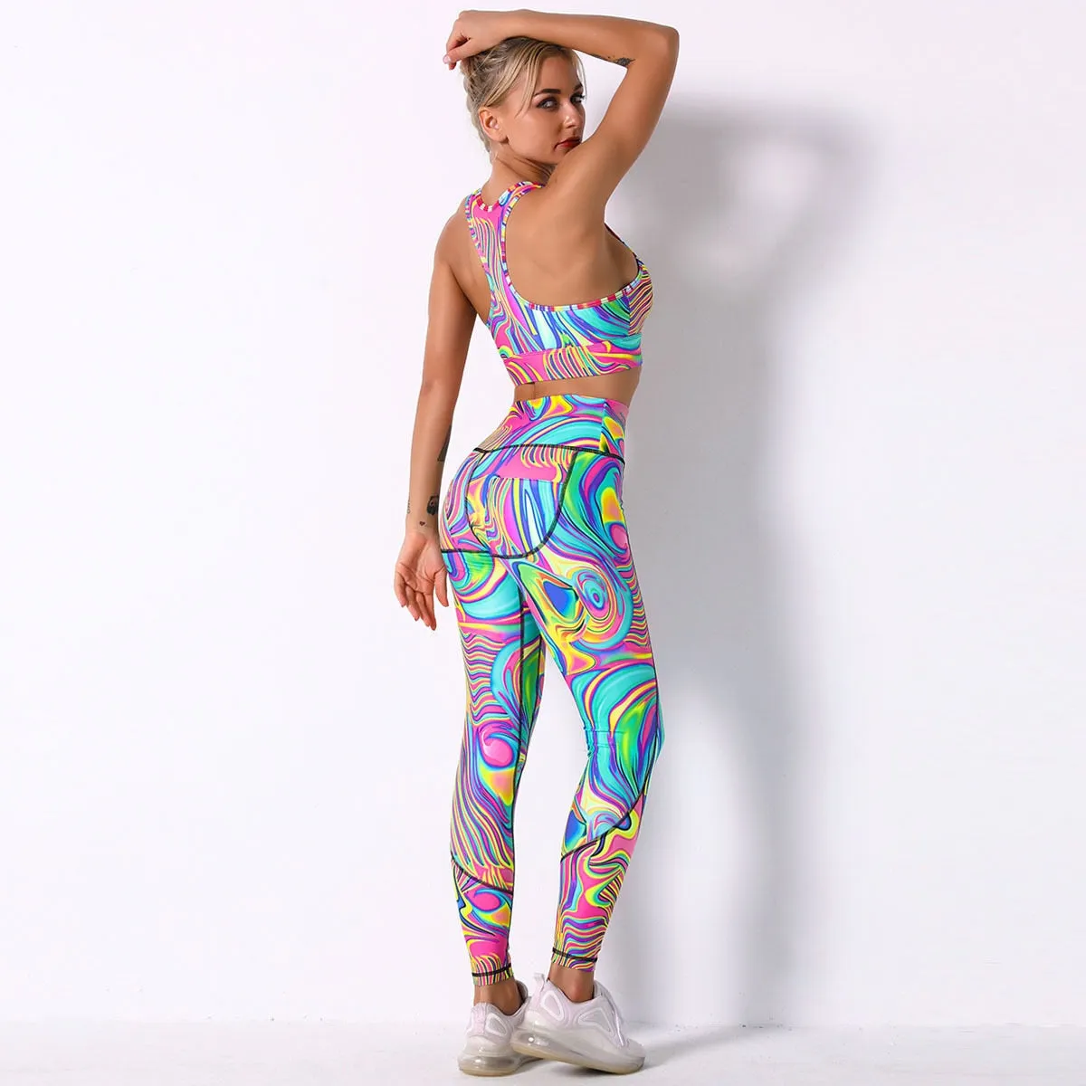 Seamless Yoga Suit - Crop Top & Leggings