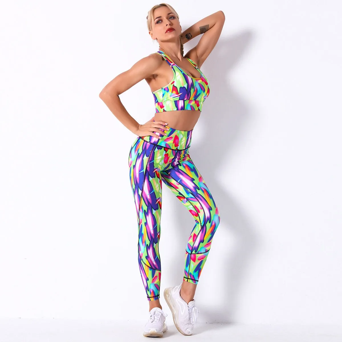 Seamless Yoga Suit - Crop Top & Leggings