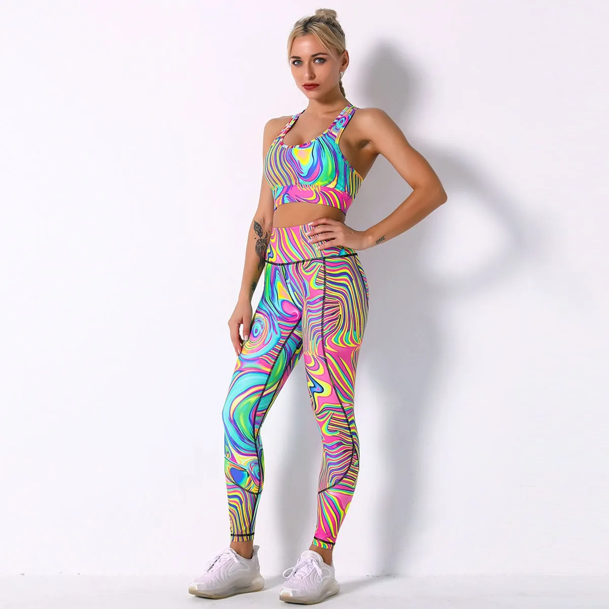 Seamless Yoga Suit - Crop Top & Leggings