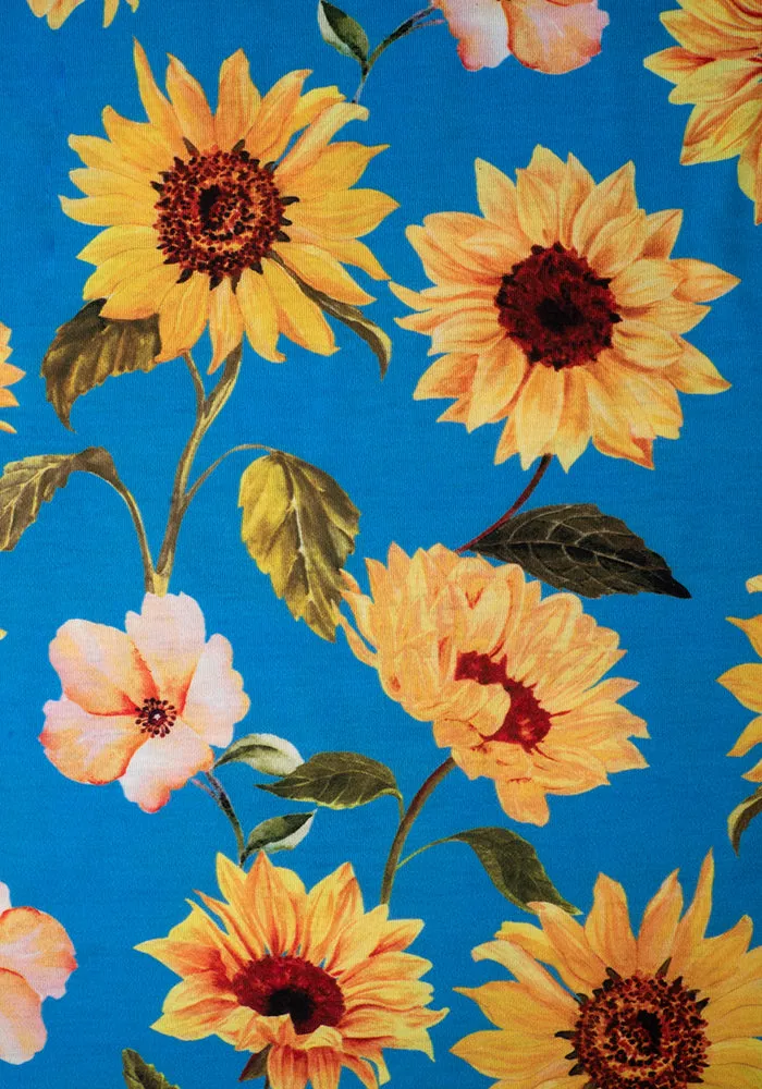 Siobhan Sunflower Print Midi Dress