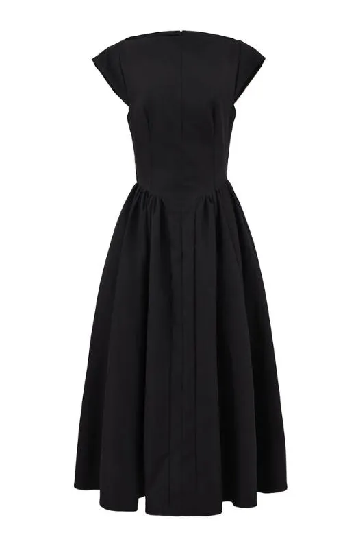 Stella Bodycon Midi Dress - Classic Black