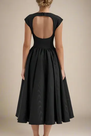 Stella Bodycon Midi Dress - Classic Black