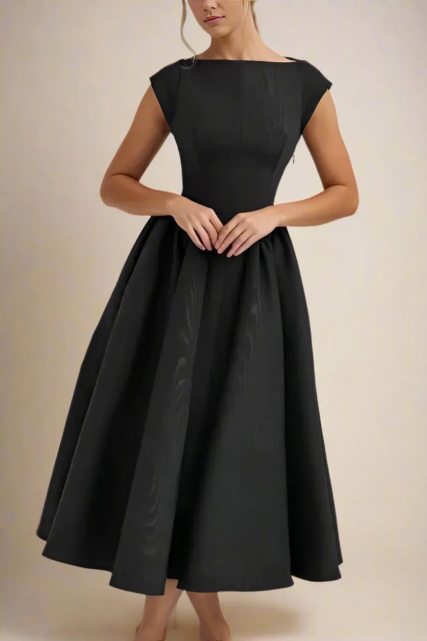 Stella Bodycon Midi Dress - Classic Black
