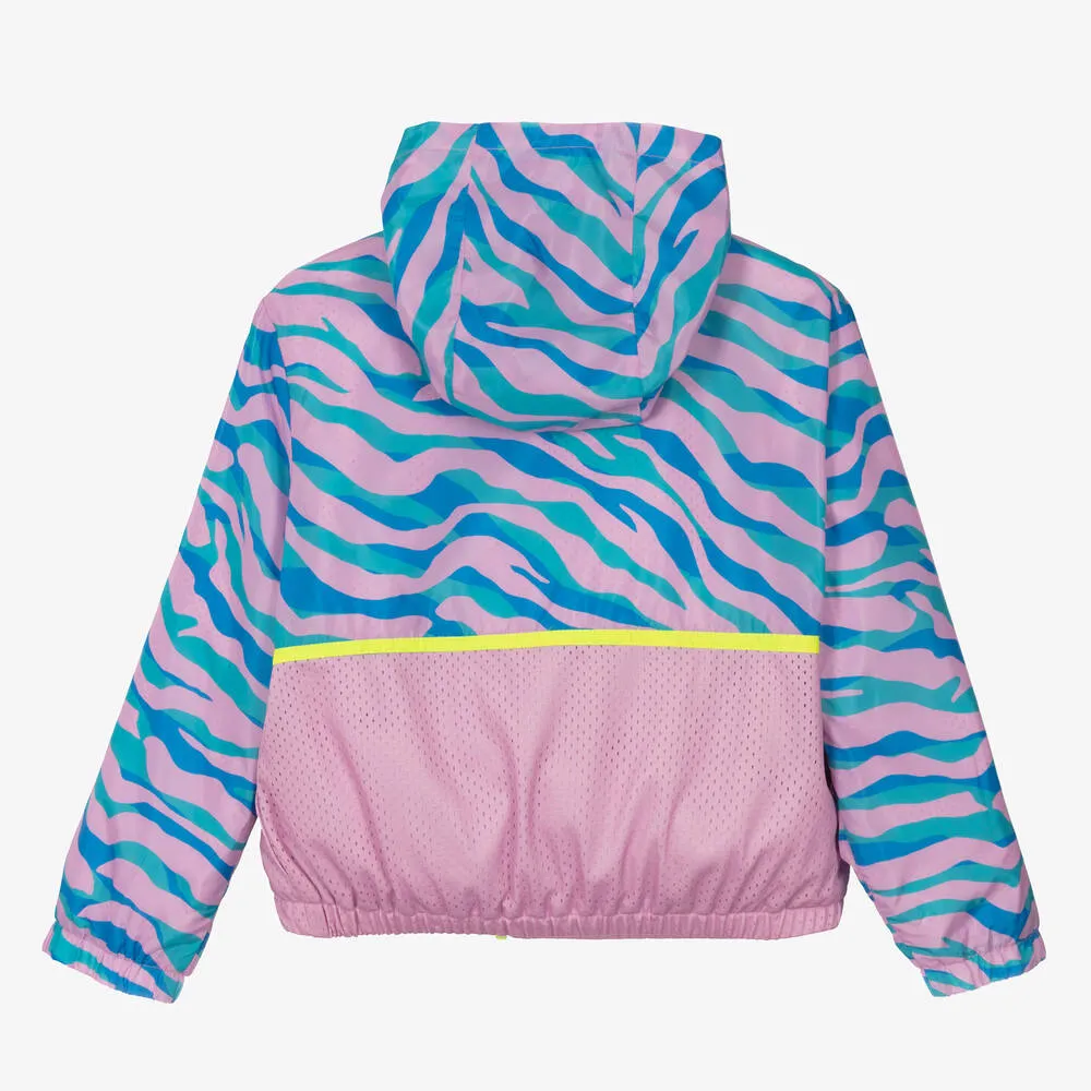 Stella McCartney Girls Pink Zebra Print Jacket