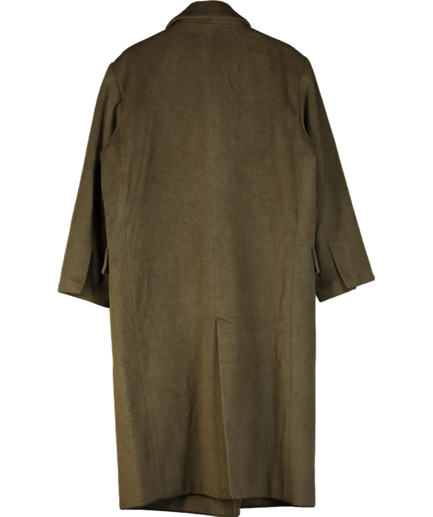 Stradivarius Green Super Oversized Coat UK M