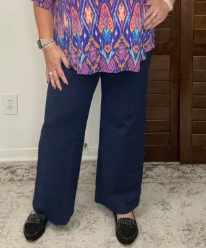 The Navy Magic Wide Leg Pant