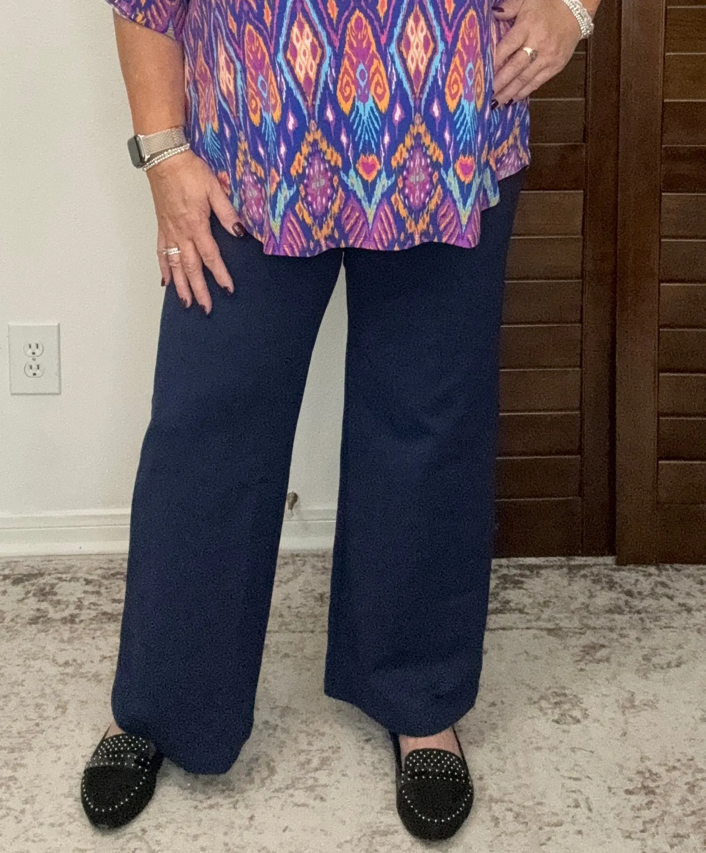 The Navy Magic Wide Leg Pant