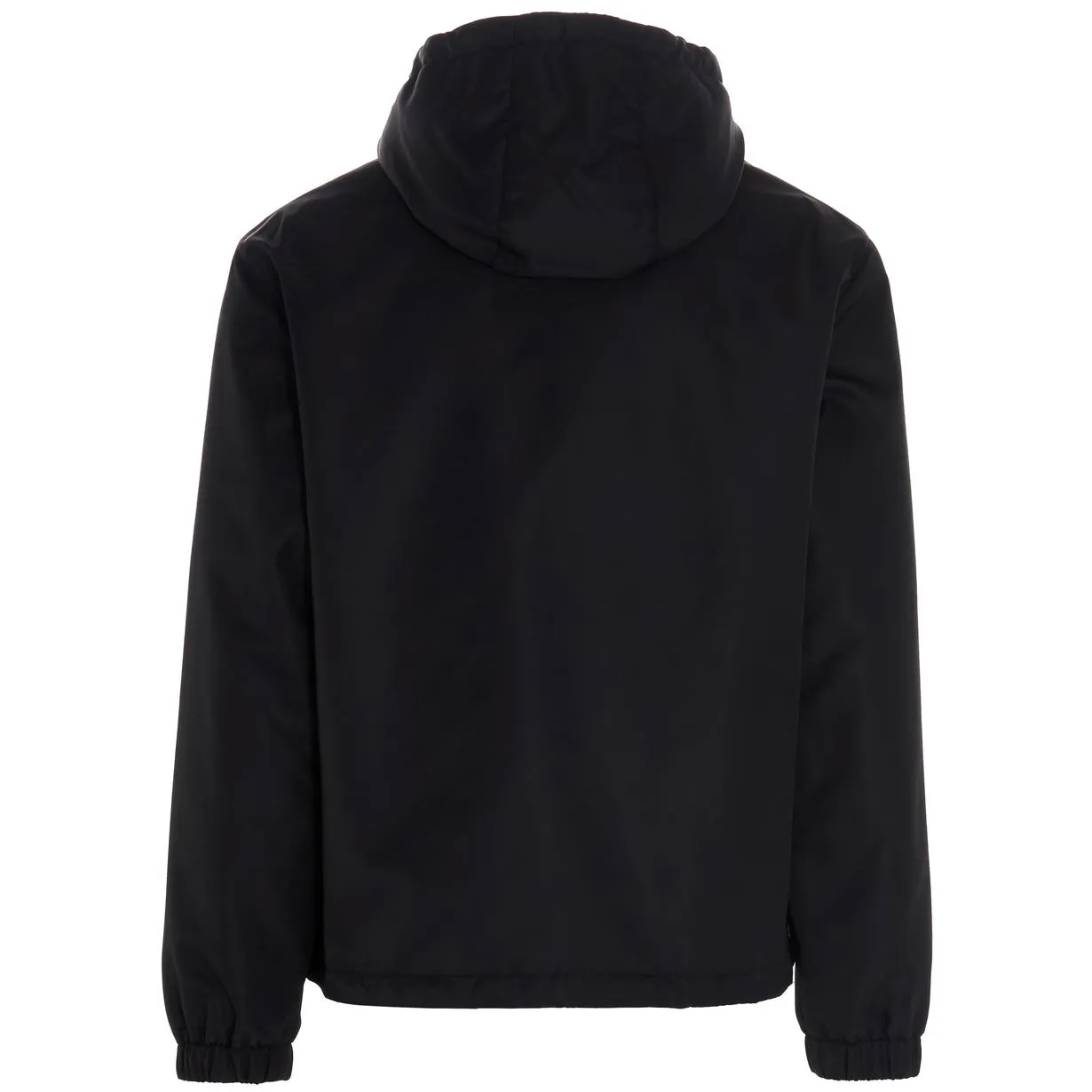 Valentino Black Hooded Logo Windbreaker