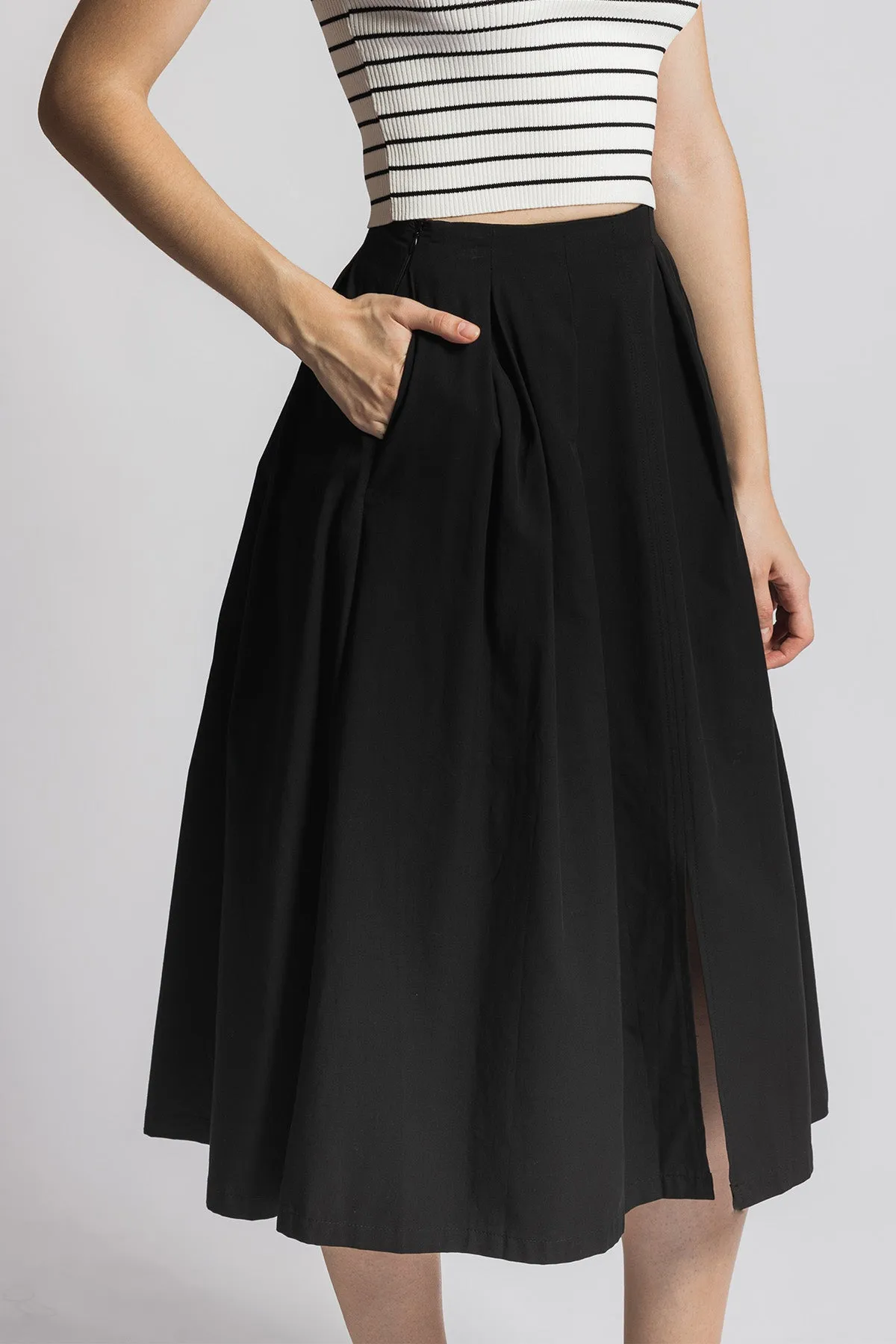 Venlee A line Midi Long Skirt