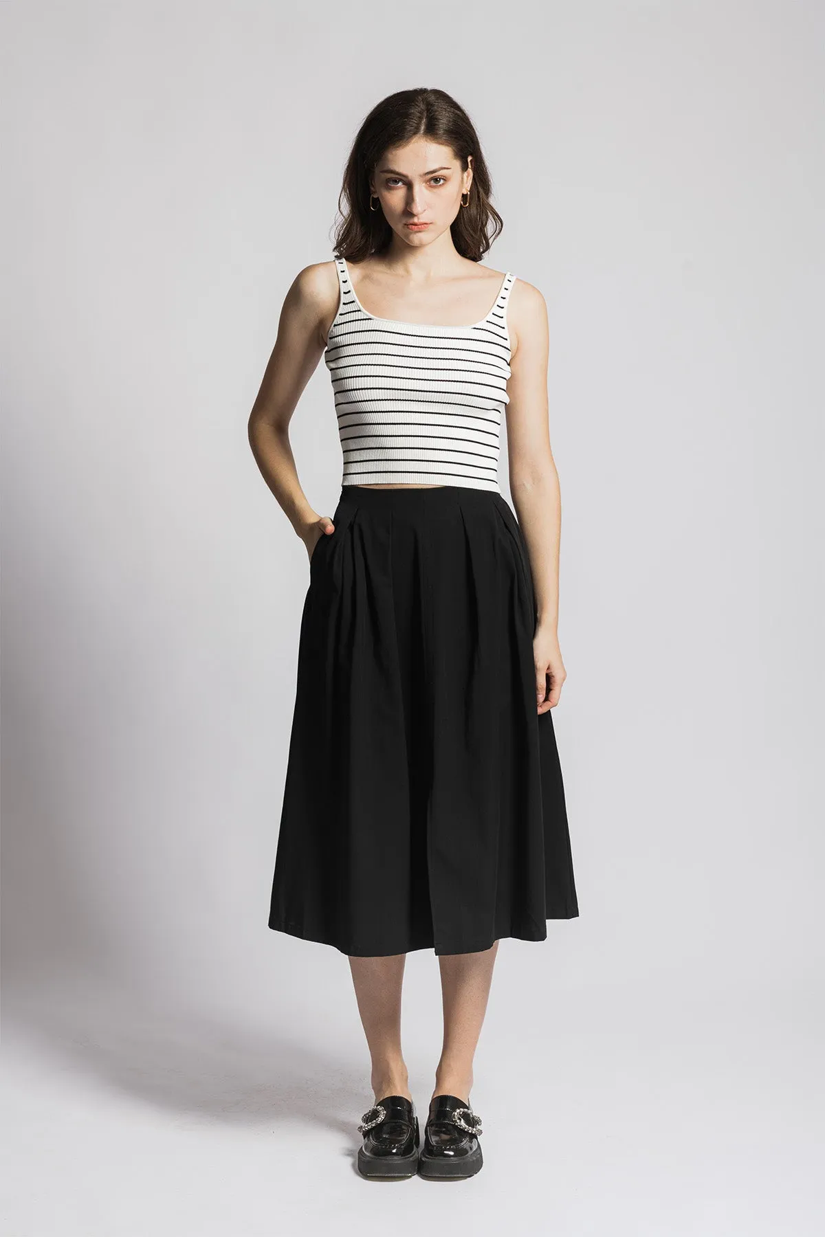 Venlee A line Midi Long Skirt