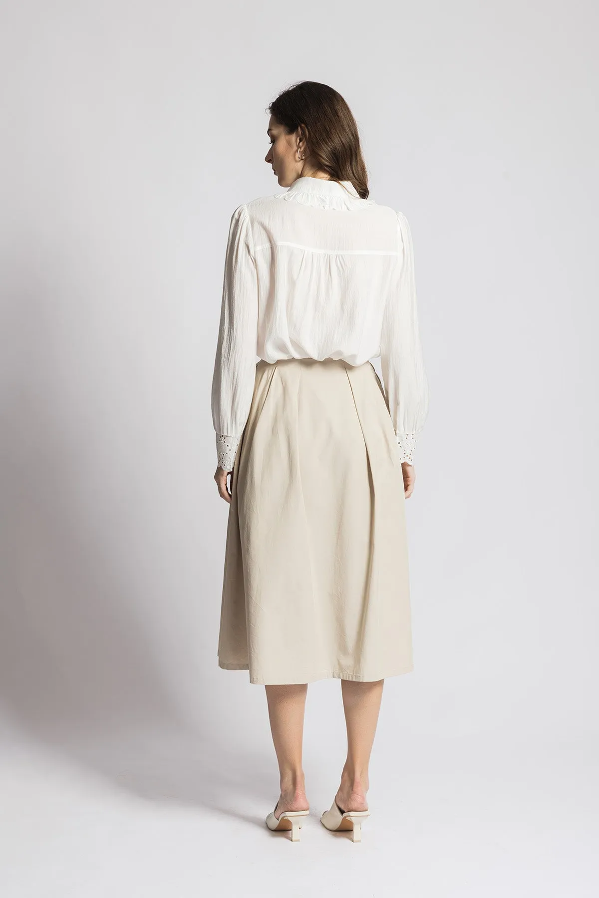 Venlee A line Midi Long Skirt