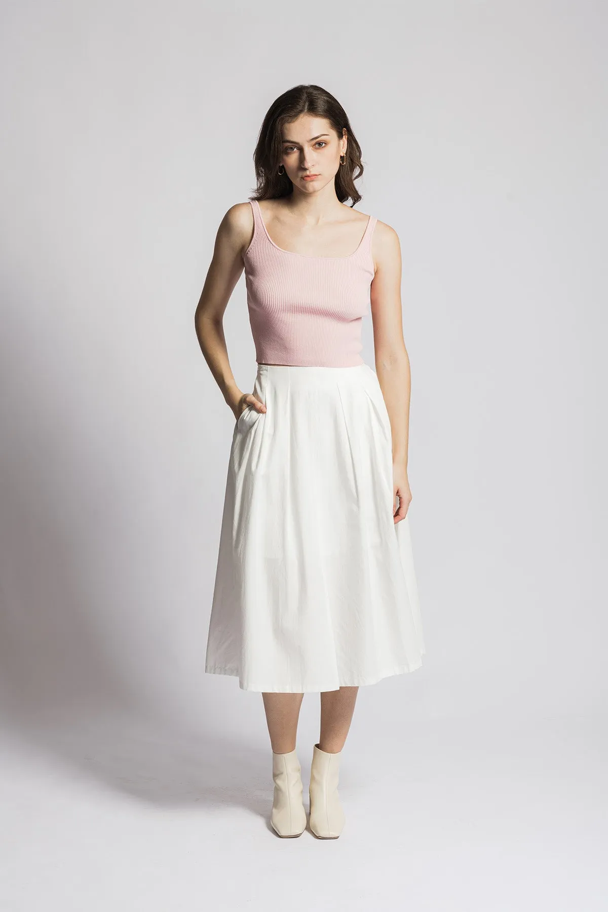 Venlee A line Midi Long Skirt