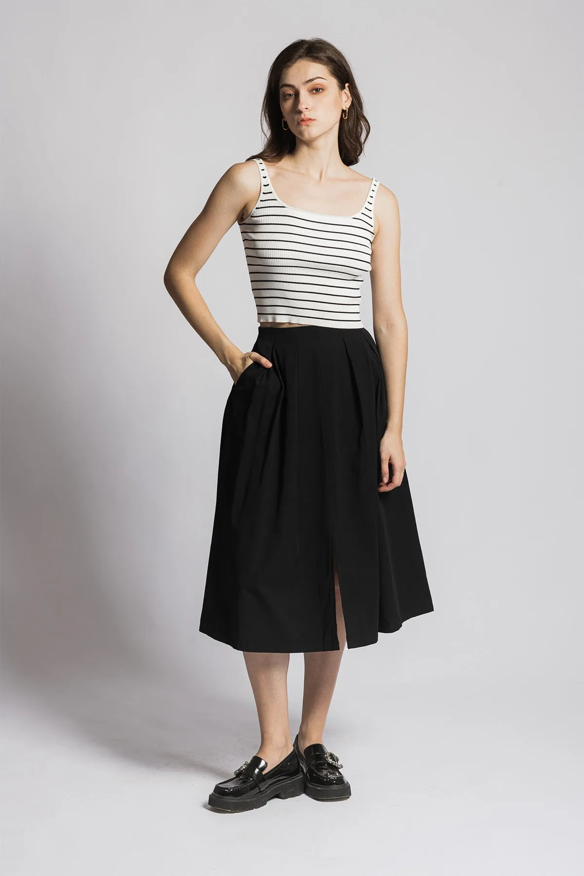 Venlee A line Midi Long Skirt