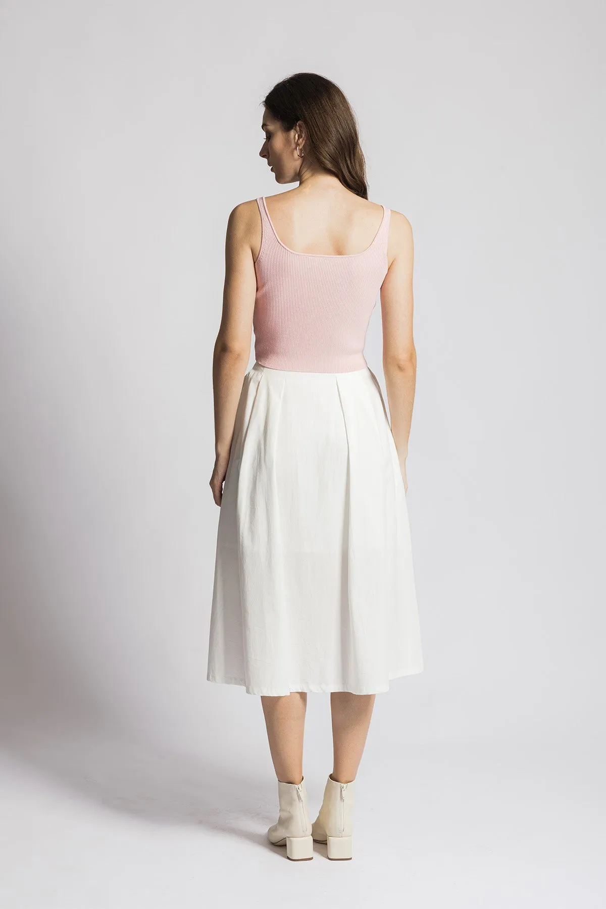 Venlee A line Midi Long Skirt