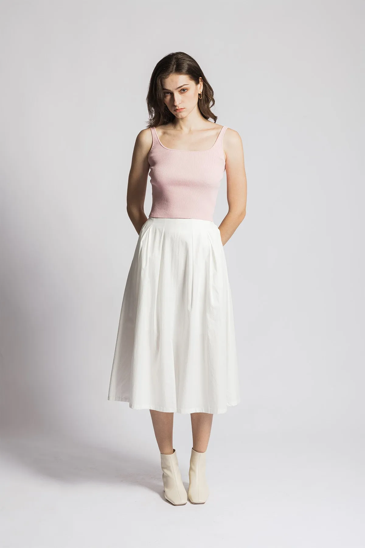 Venlee A line Midi Long Skirt