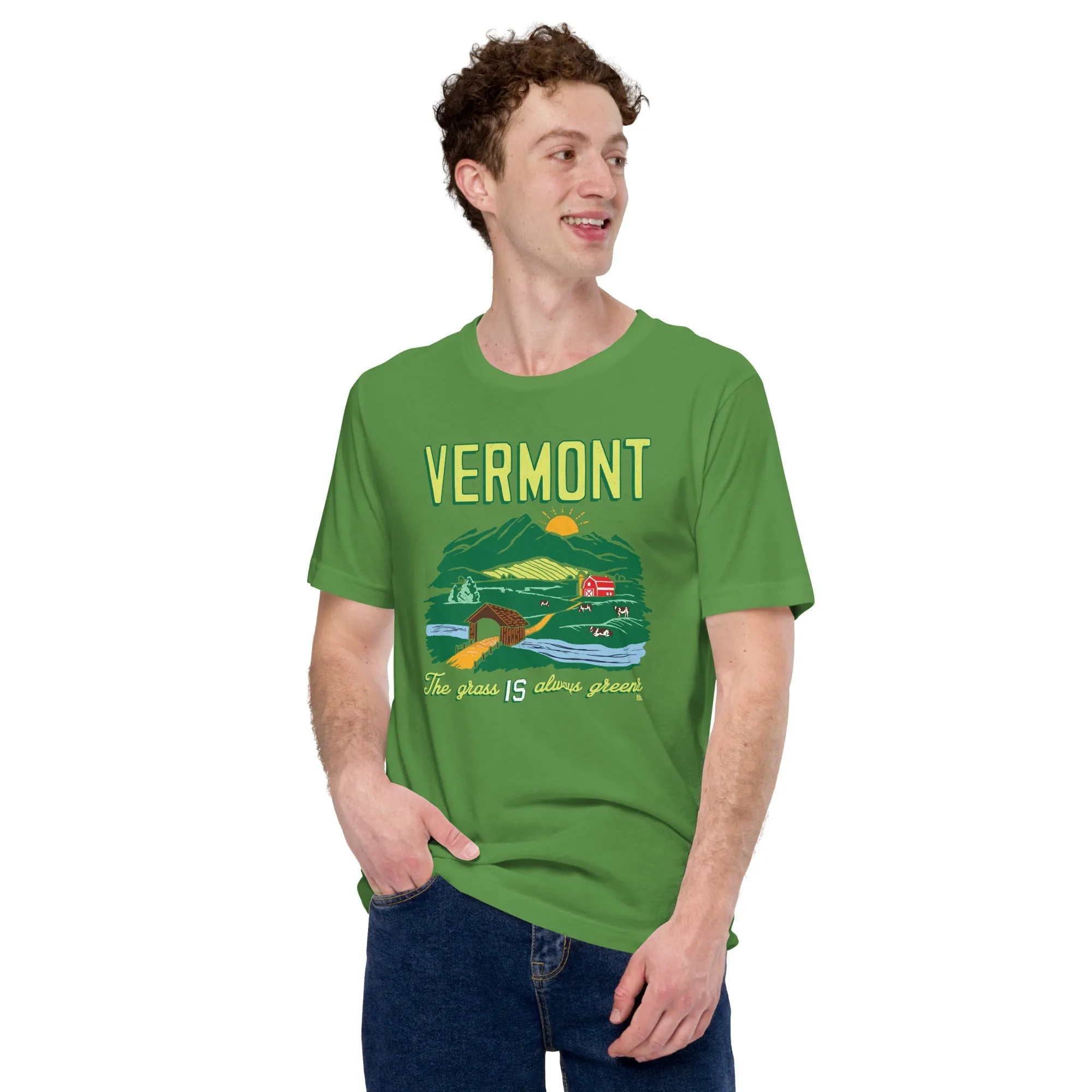 Vermont The Grass IS Always Greener Soft Style T-Shirt