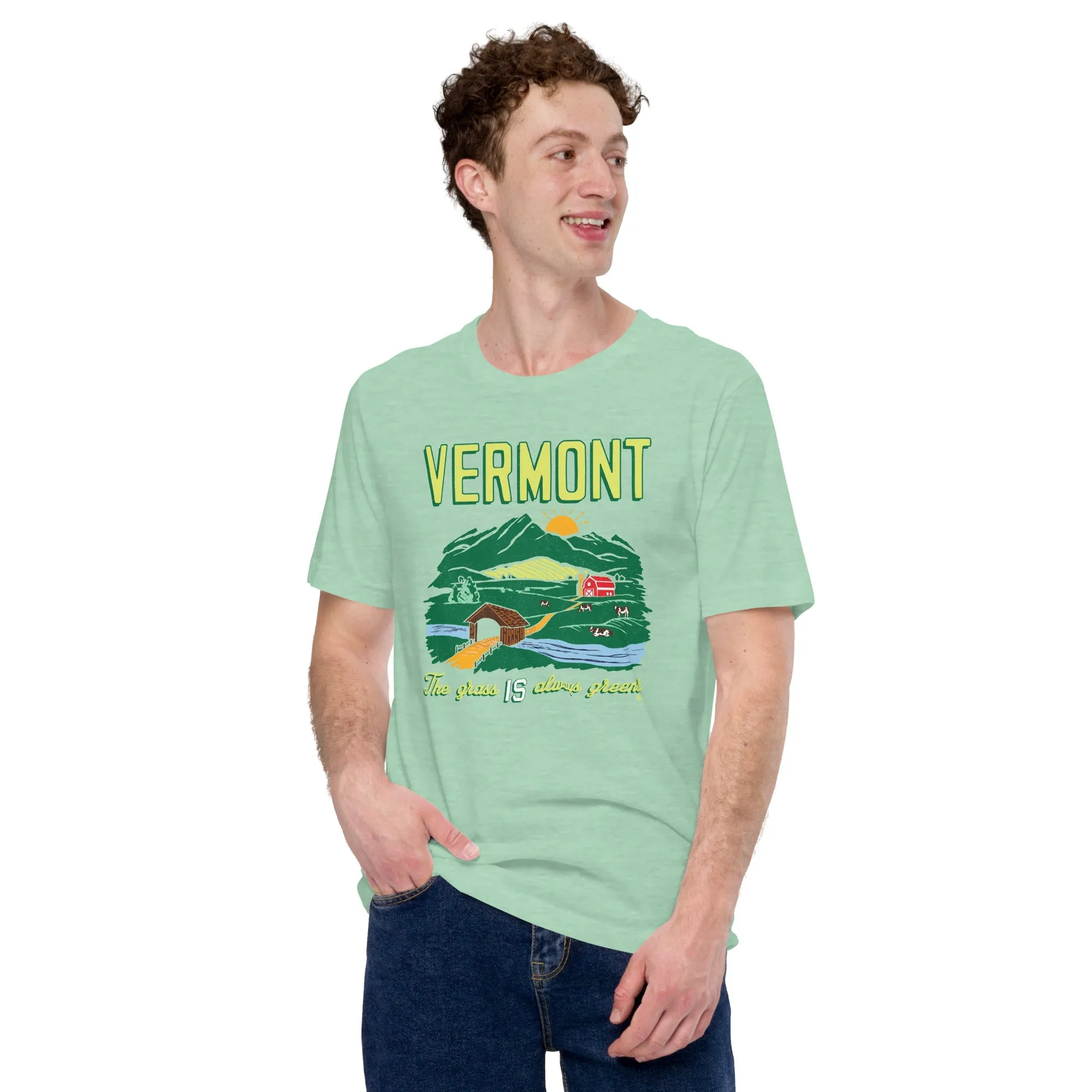 Vermont The Grass IS Always Greener Soft Style T-Shirt