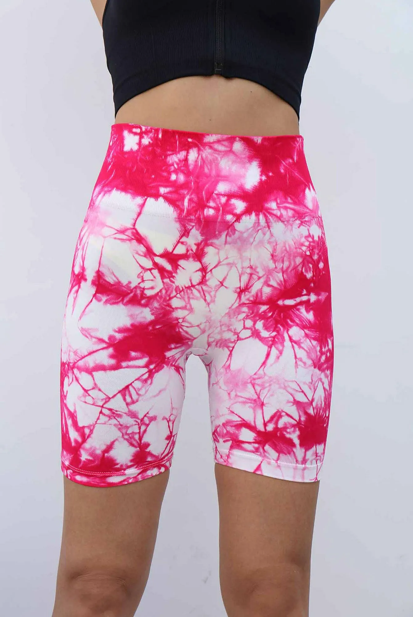 Wjczt Tie Dye Women Shorts Fitness Seamless Leggings Push Up Yoga Pants Workout Clothes Gym Sportswear Jogging Sport Outfit For Woman