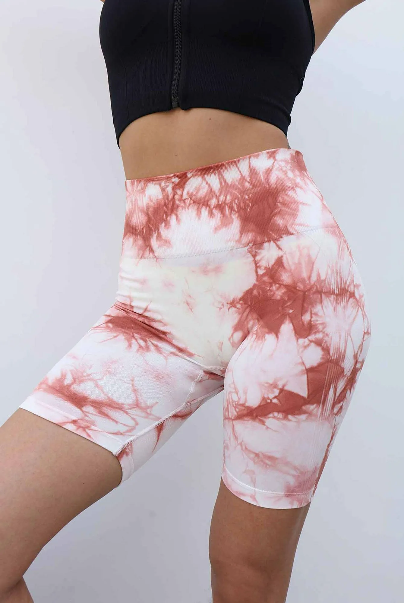 Wjczt Tie Dye Women Shorts Fitness Seamless Leggings Push Up Yoga Pants Workout Clothes Gym Sportswear Jogging Sport Outfit For Woman