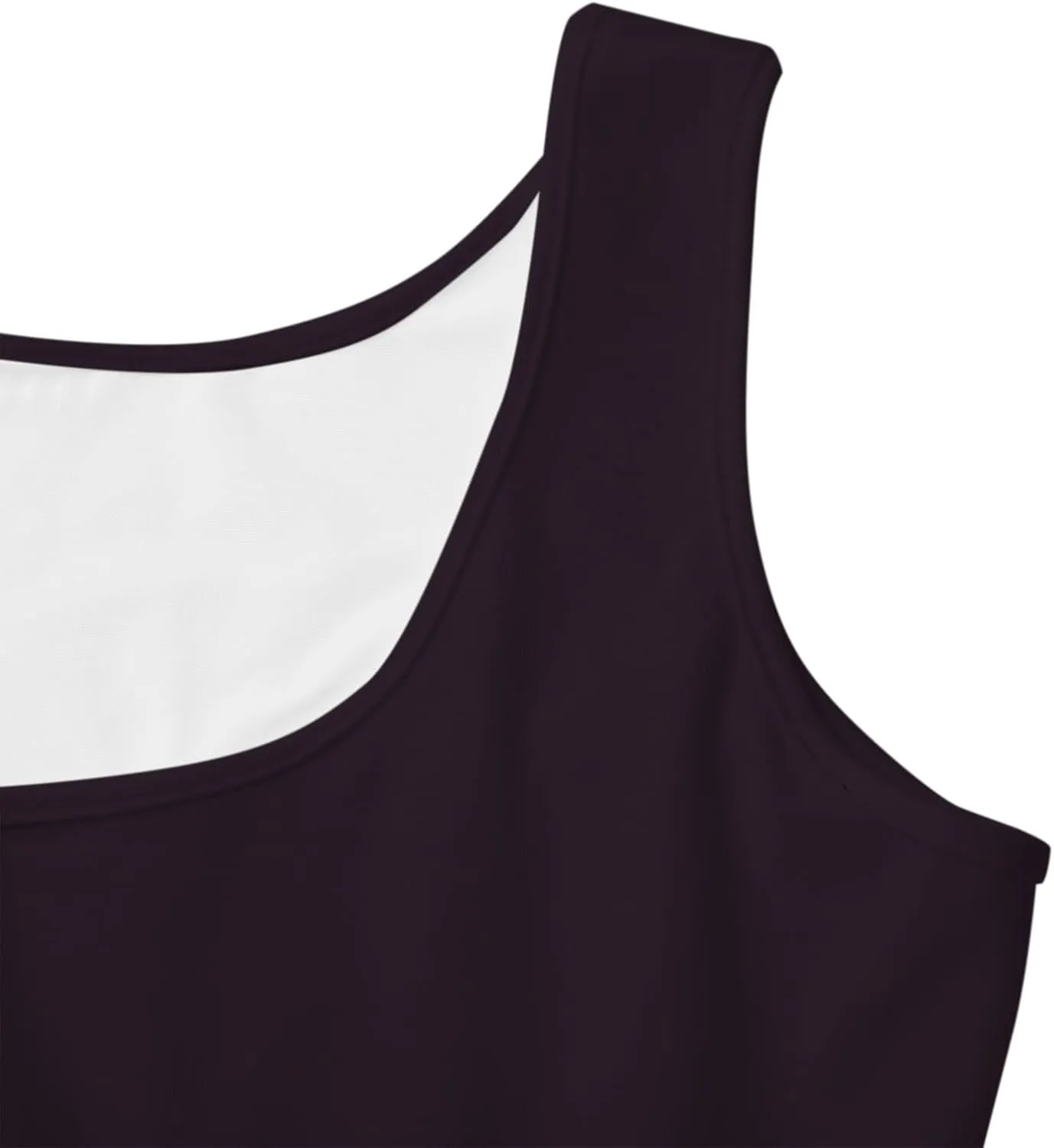 Women's Summer Dresses Scoop Neck Sleeveless A-Line Ribbed Knit Above Knee Tank Dress