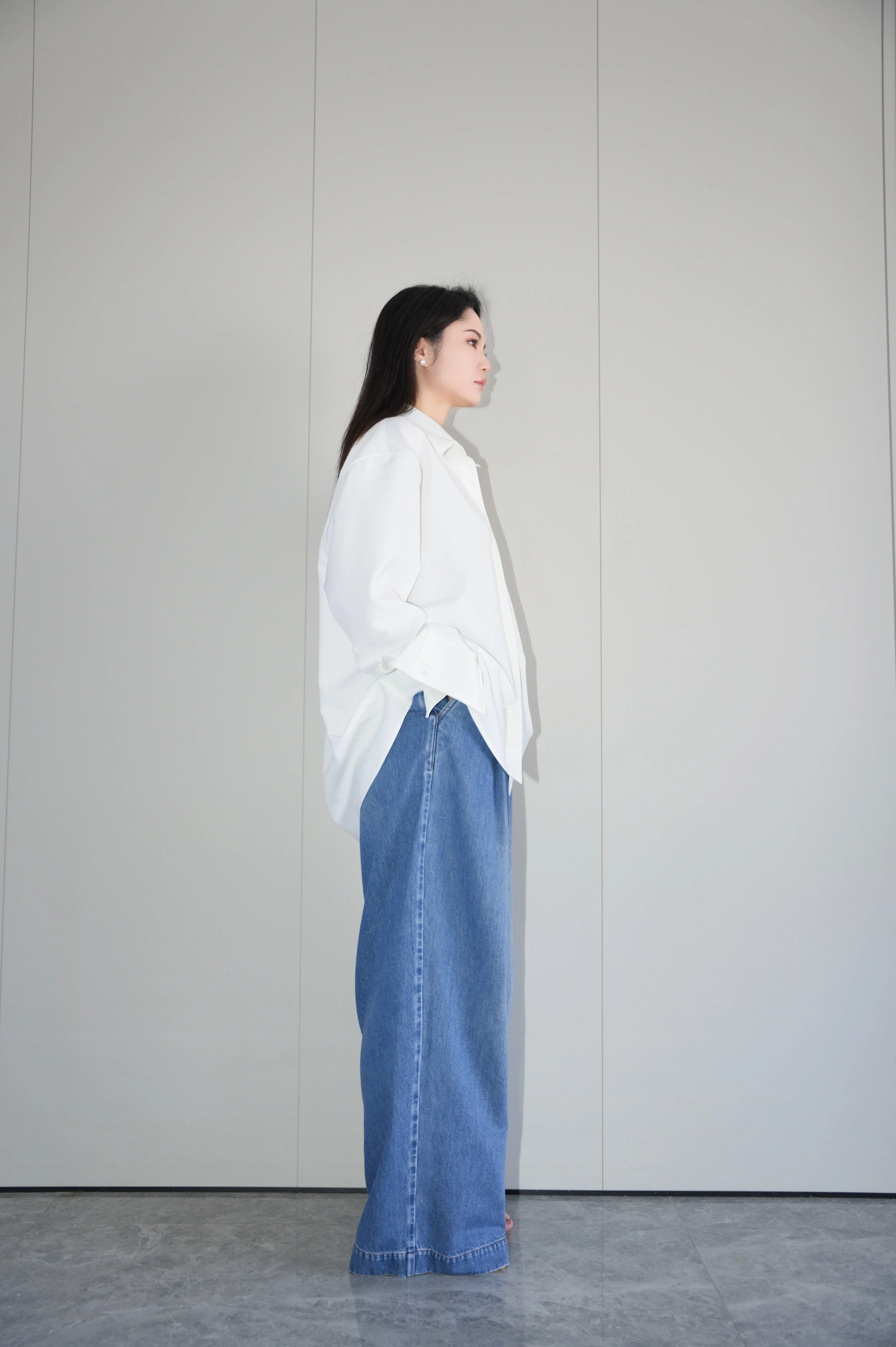 x ninido Classic Vintage Wide-Leg Jeans - Blue