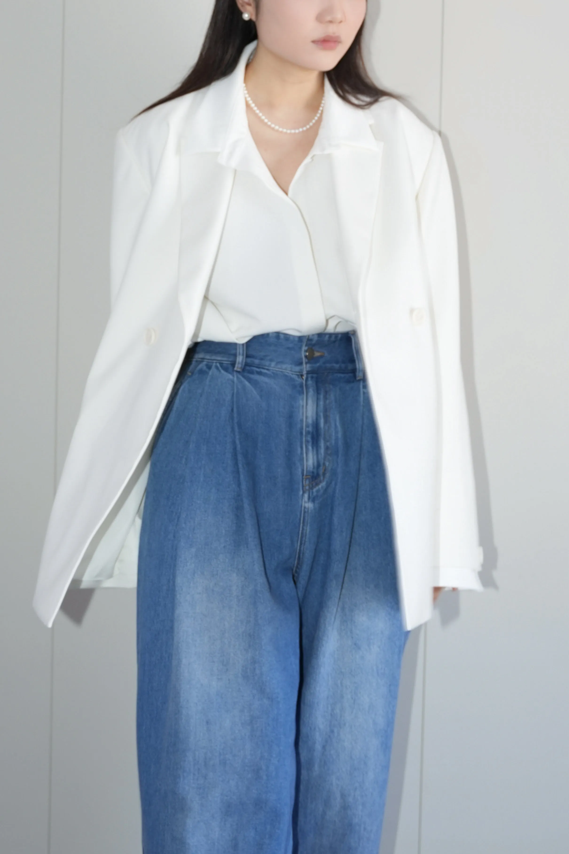 x ninido Classic Vintage Wide-Leg Jeans - Blue